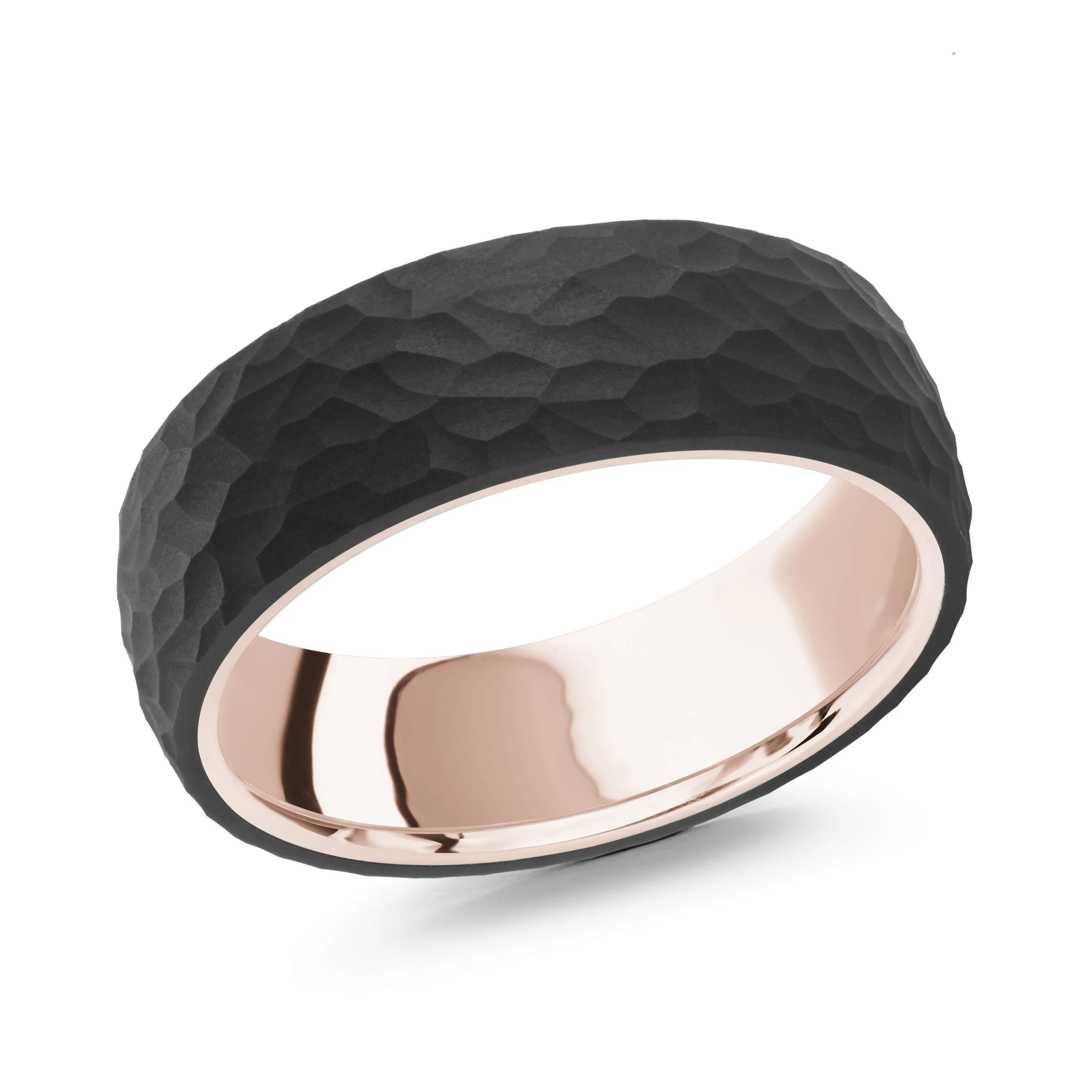 14K Rose Gold Ring from the Noir Collection by Malo - MRDA-113-7P