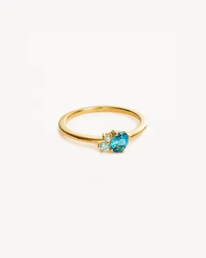 18k Gold Vermeil Kindred Birthstone Ring - December