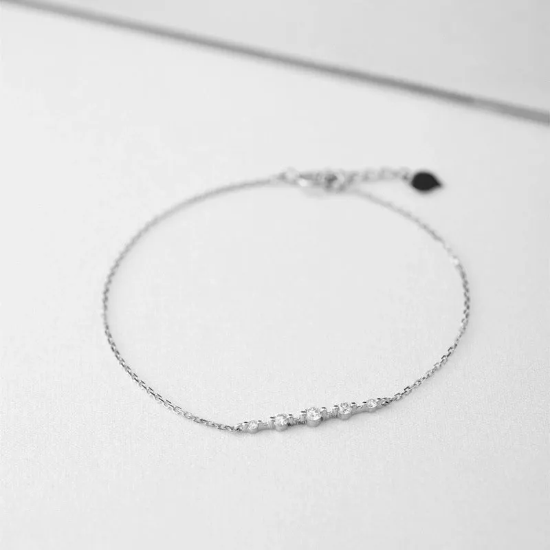 Basic Simple Style Geometric Sterling Silver Bracelets