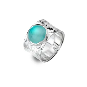 Blue Chalcedony Treasure Ring