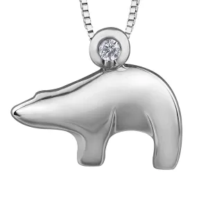 Canadian Diamond Bear Pendant