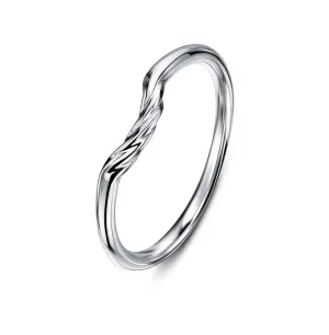 Cannelé Twist Plain Wedding Ring