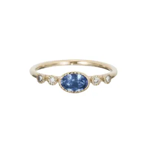 Ceylon Sapphire Dew Ring