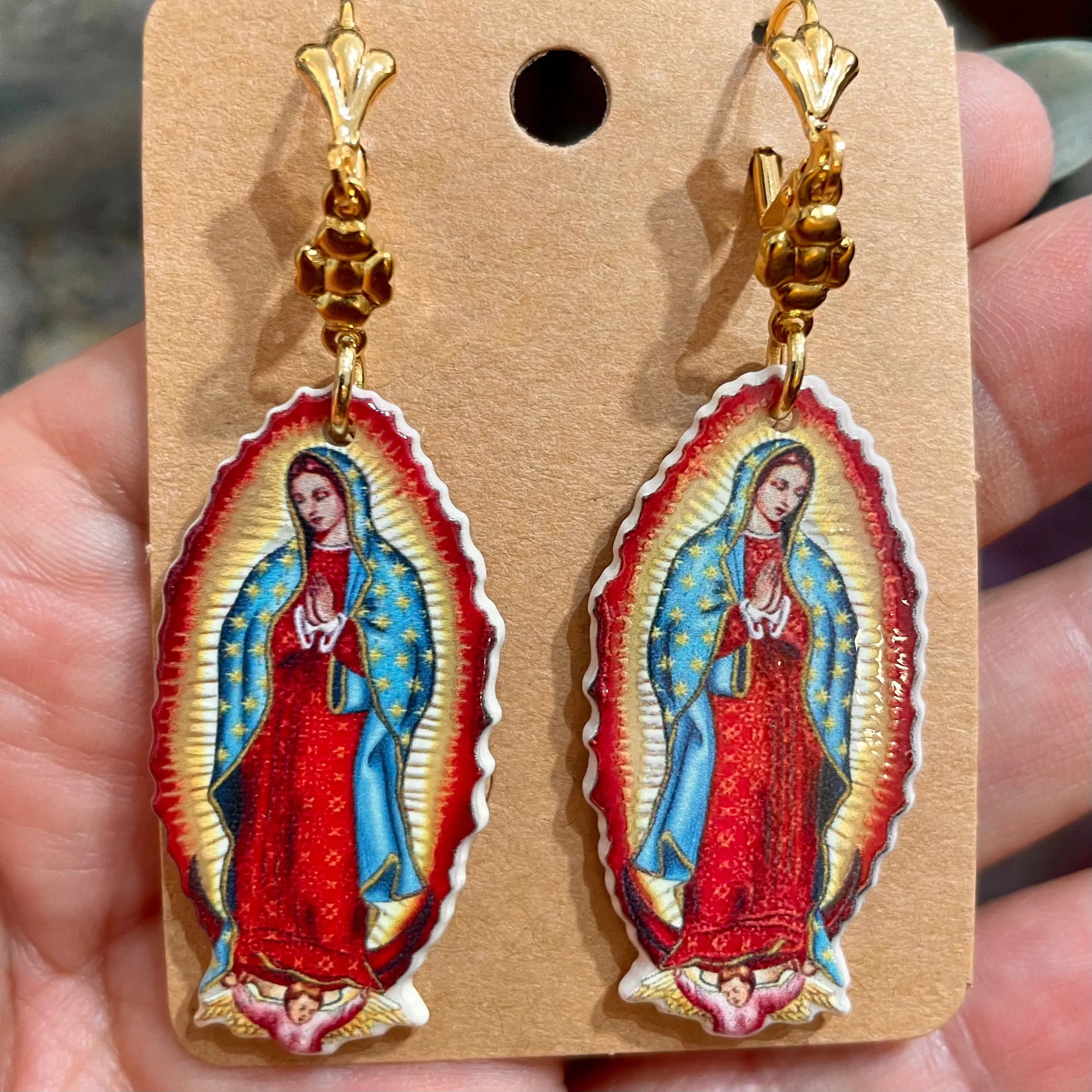 Colorful Virgencita Earrings