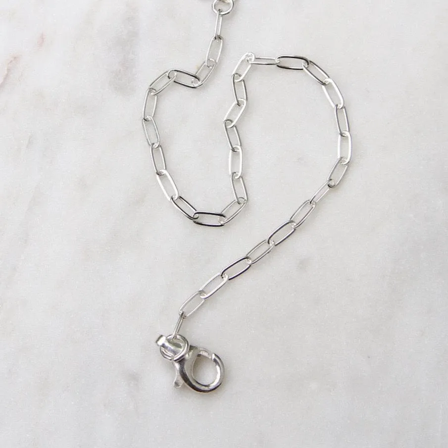 Delicate Sterling Silver Flat Drawn Cable Chain Bracelet