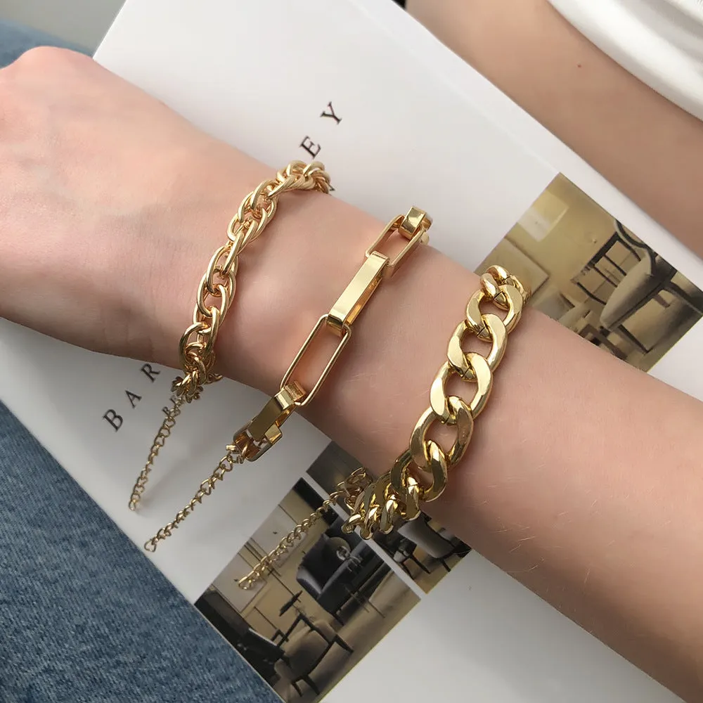 Exaggerated Chain Bracelet Ins Simple Alloy Trend Bracelet