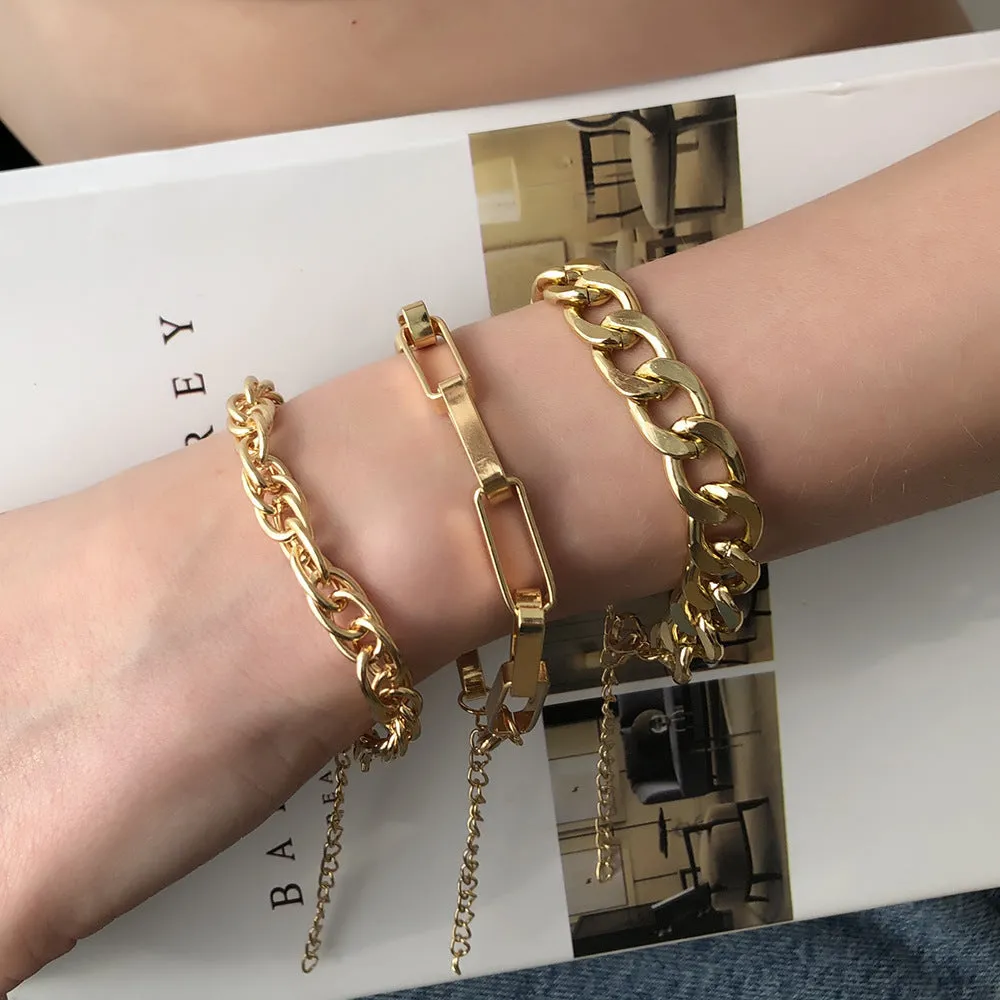 Exaggerated Chain Bracelet Ins Simple Alloy Trend Bracelet