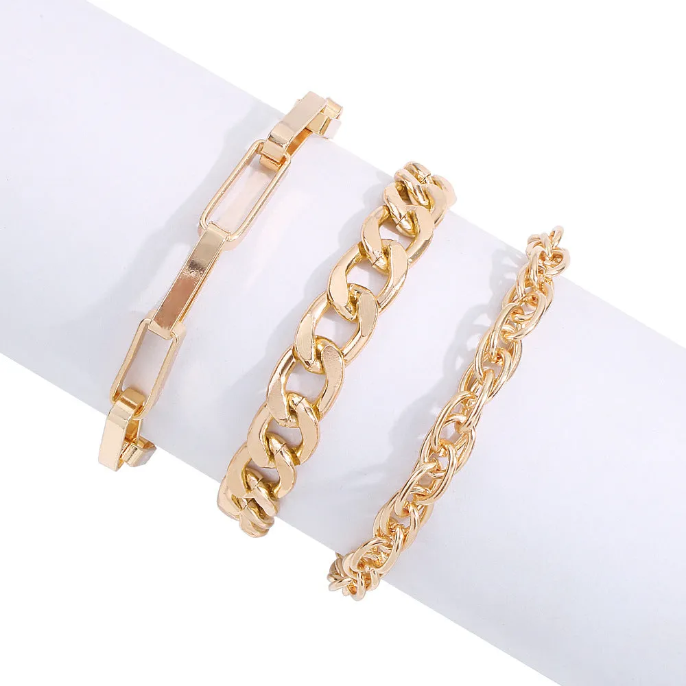 Exaggerated Chain Bracelet Ins Simple Alloy Trend Bracelet