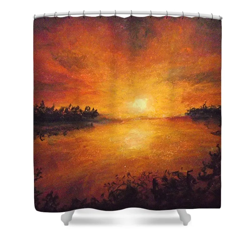 Falling Sun - Shower Curtain