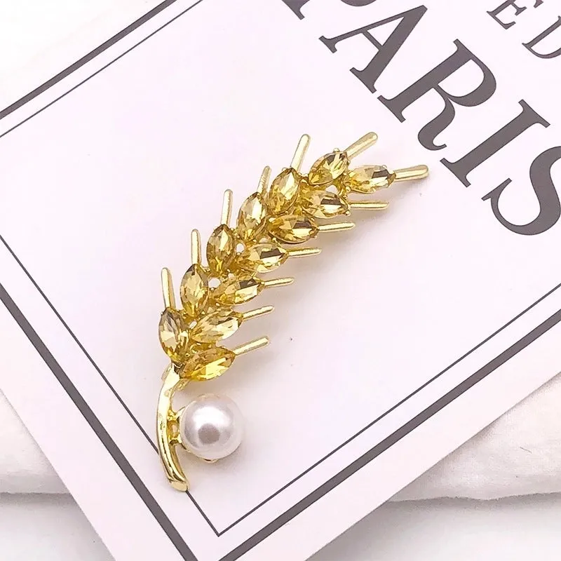 Fashion Pin Cat Flower Butterfly Imitation Pearl Alloy Inlay Rhinestones Opal Women'S Brooches