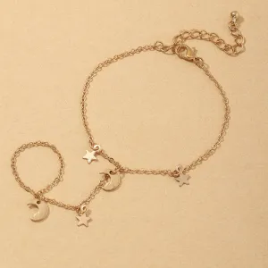 Fashion Simple Double Finger Star Bracelet Bracelet