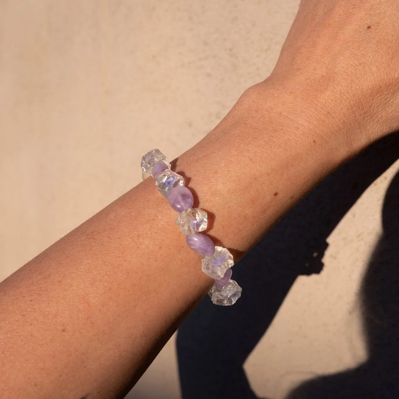 Fiercest Self Amethyst & Aura Bracelet