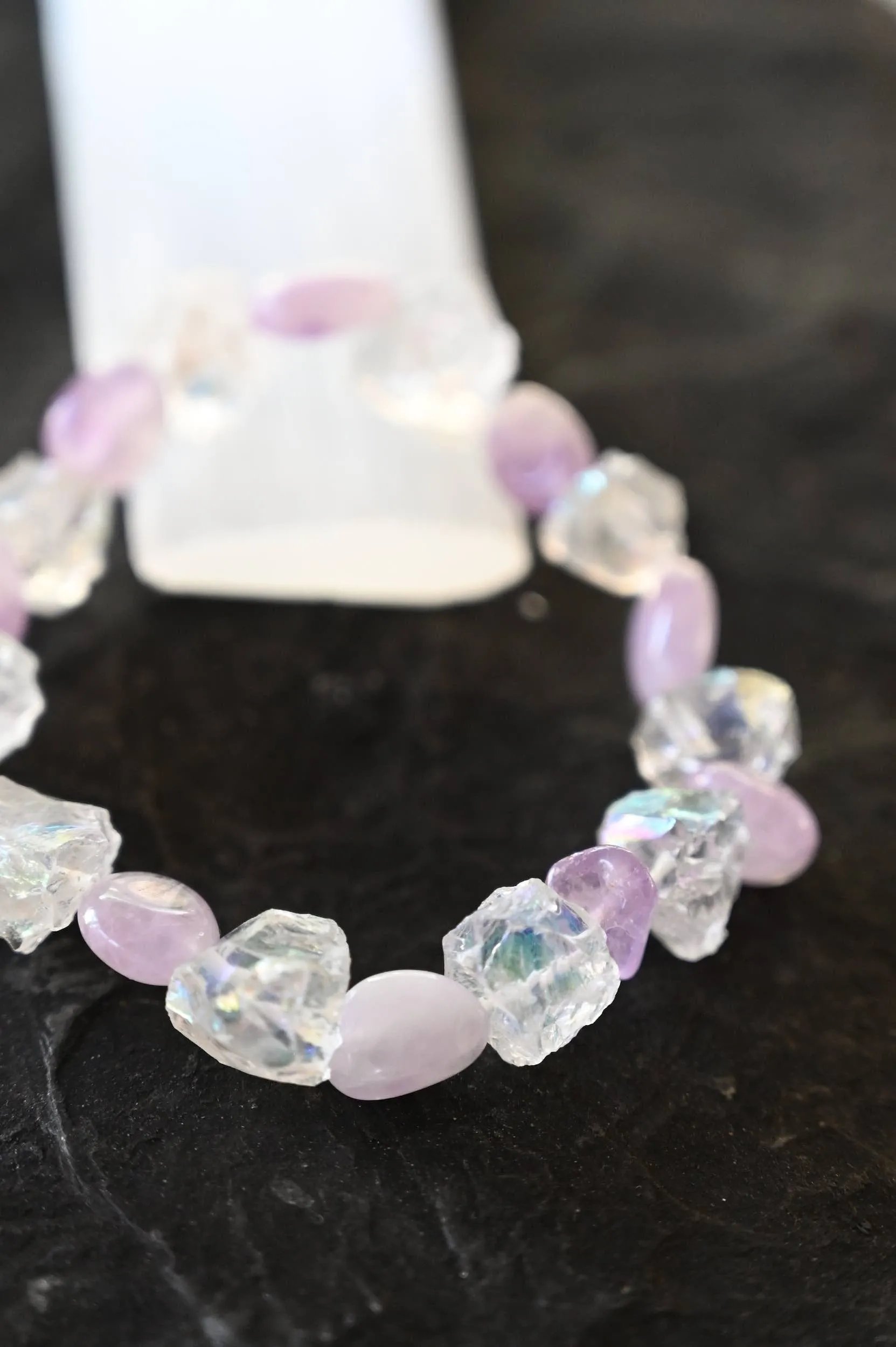 Fiercest Self Amethyst & Aura Bracelet