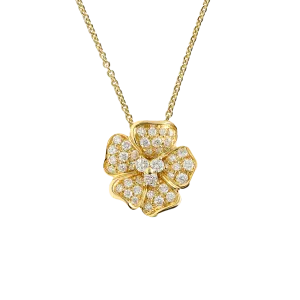 Flora 0.64ct Diamond Yellow Gold Necklace