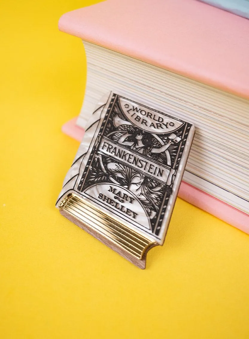 Frankenstein Book Brooch