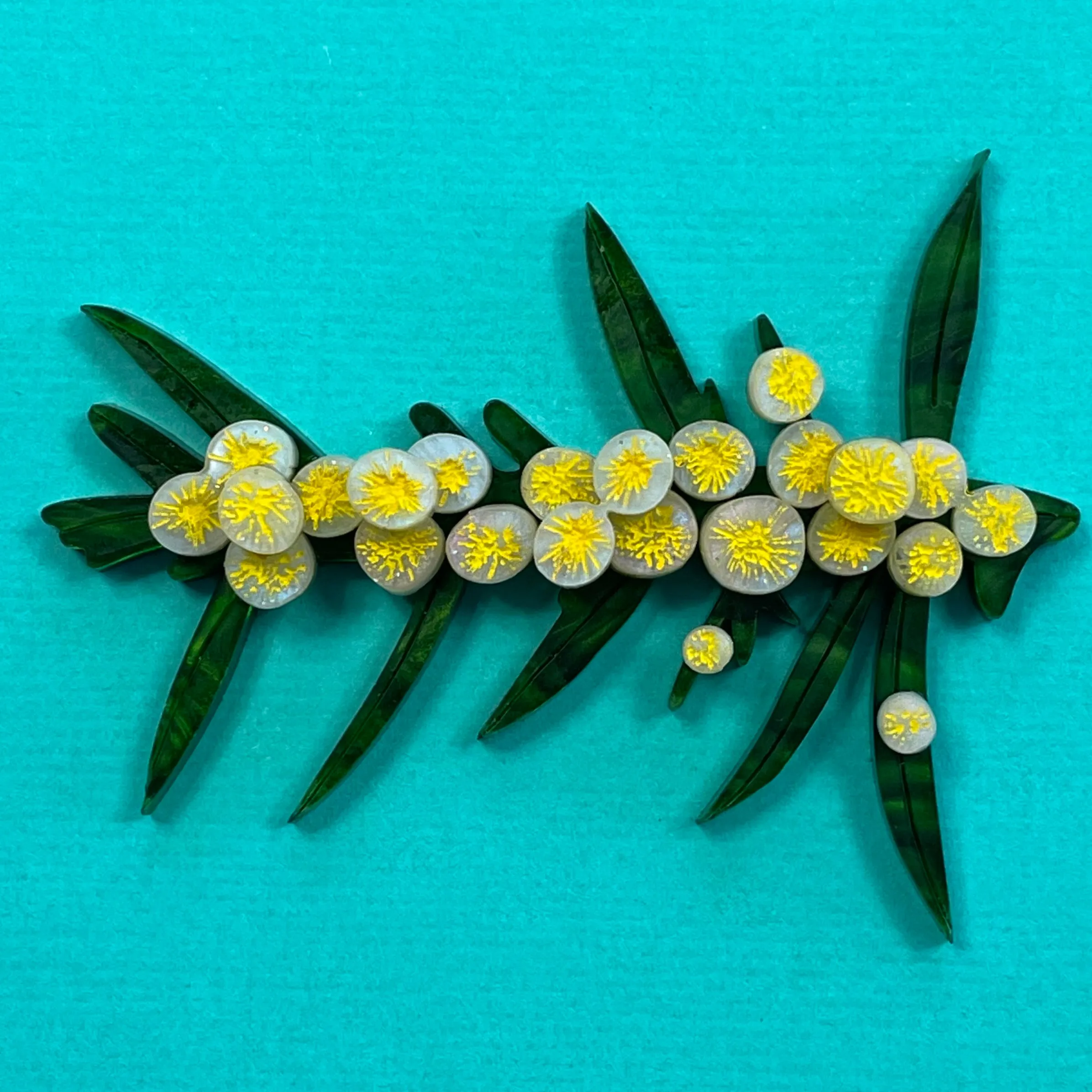 Golden Wattle - Brooch