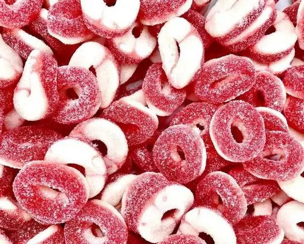 Gummi Cherry Rings 6.5 Ounce Peg Bags - 6 / Box