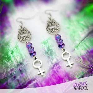 HIPPY FEMINIST EARRINGS - Embrace your inner flower child!