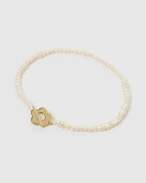 Izoa Juliana Bracelet Gold Pearl