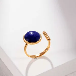 Lapis Lazuli Rings For Women - Gold Vermeil