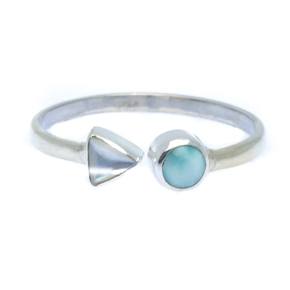 Larimar Arrow Ring