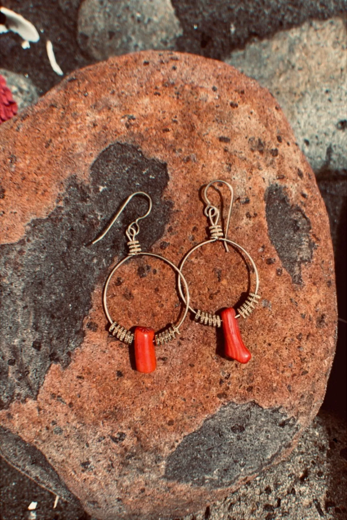 Las Salinas Earrings Coral