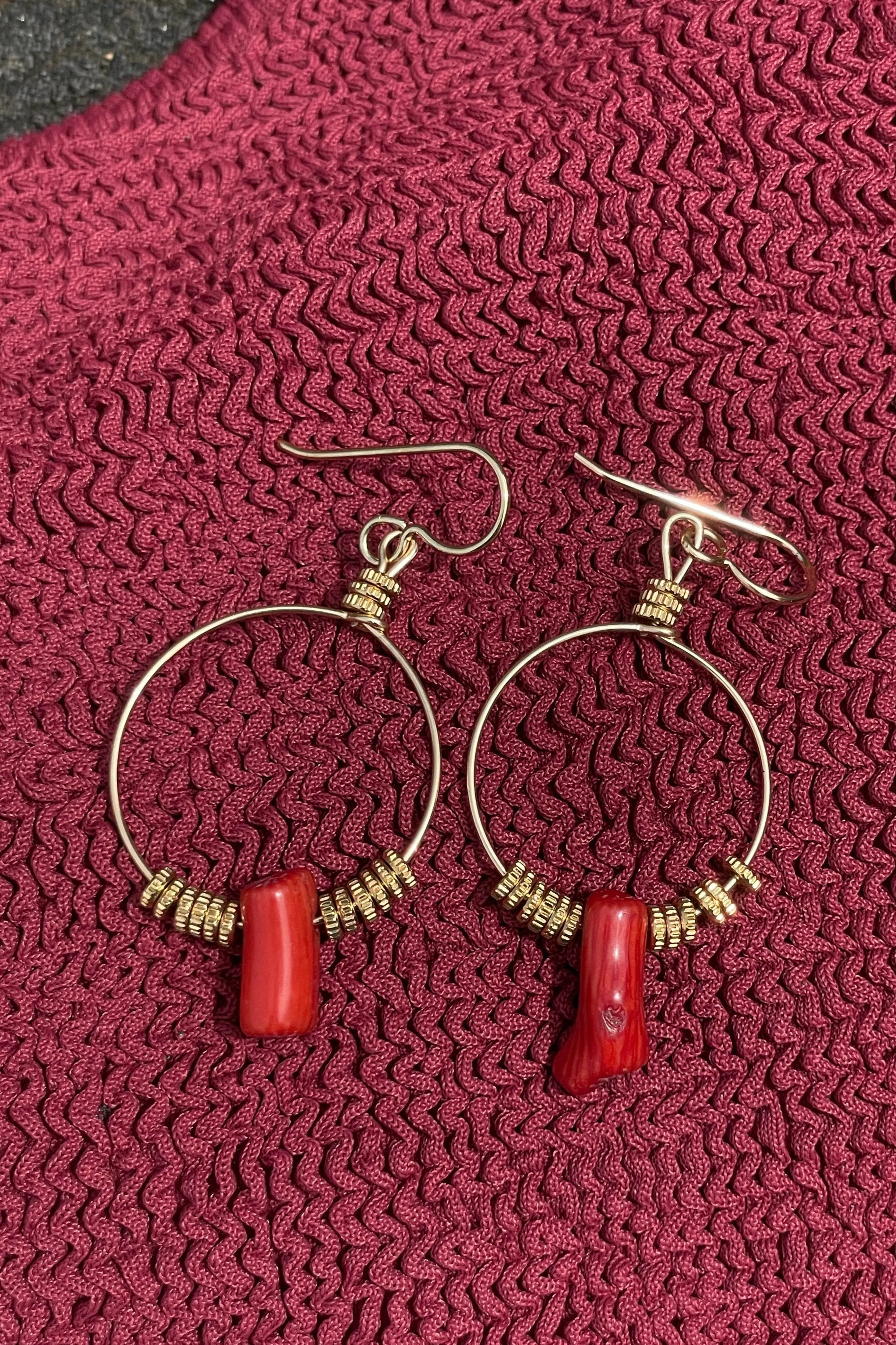 Las Salinas Earrings Coral