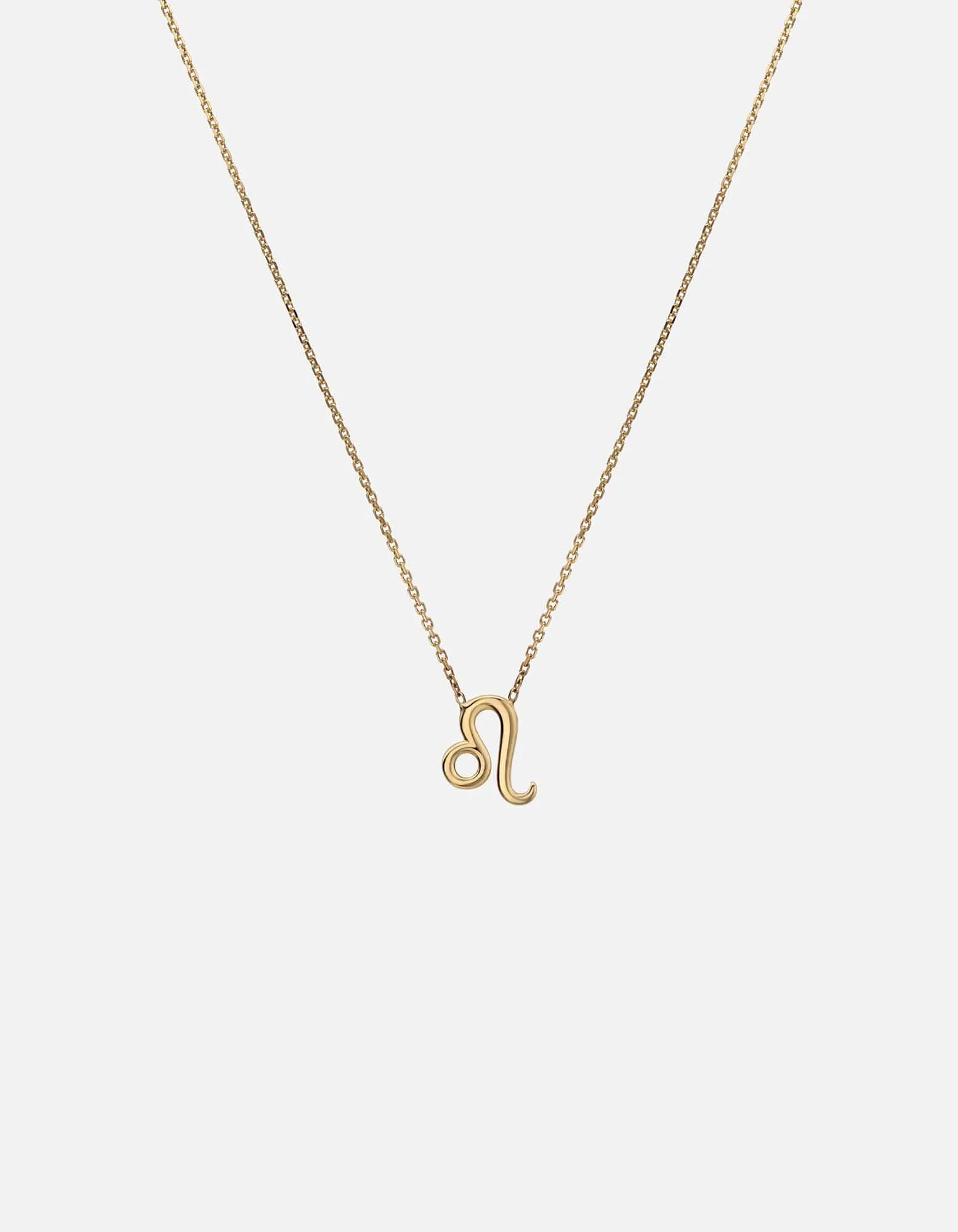 Leo Astro Pendant Necklace, 14k Gold