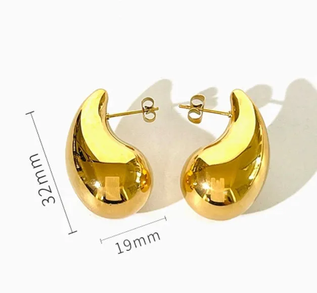 Maria - Gold Earring Large