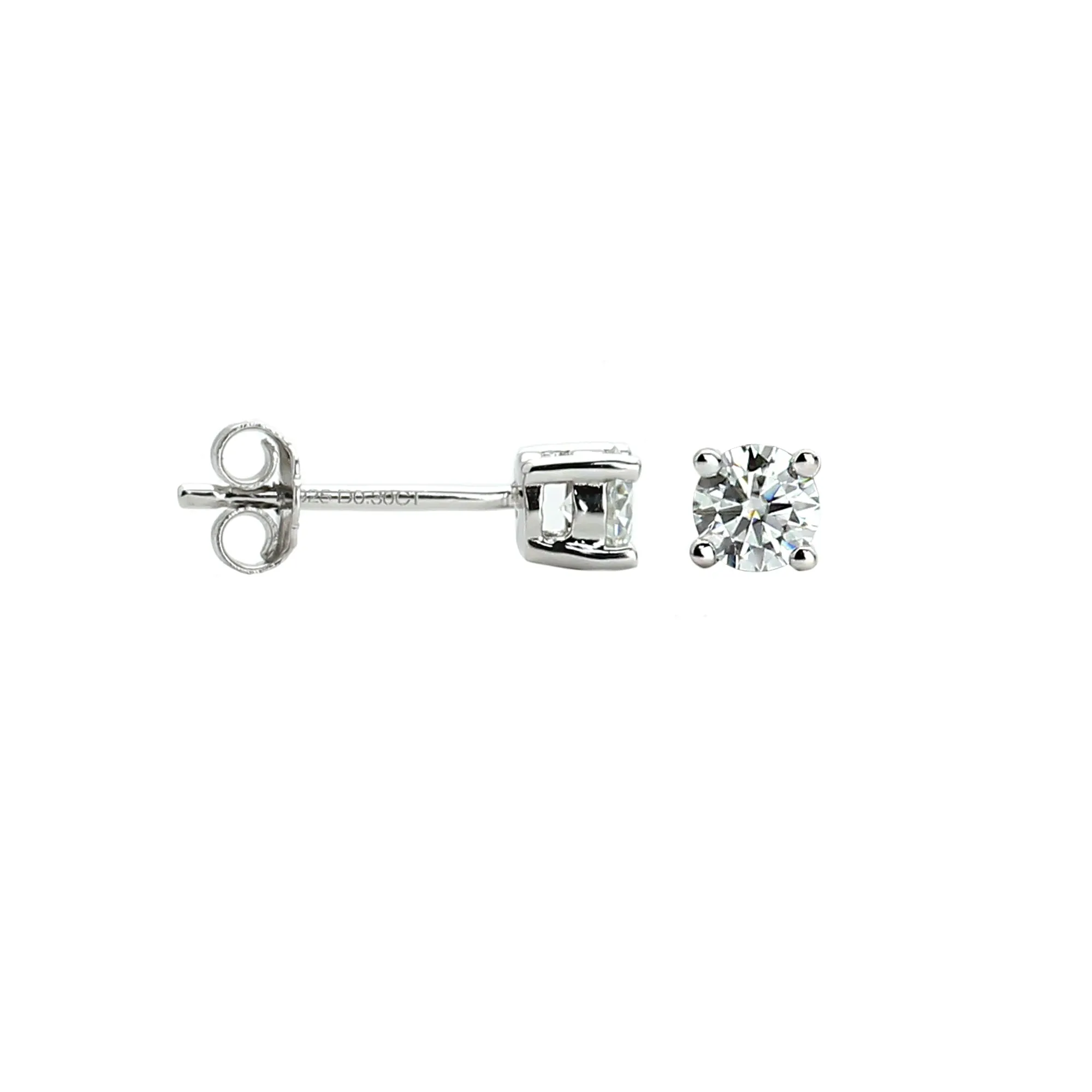 MEDIUM SOLITAIRE EARRING