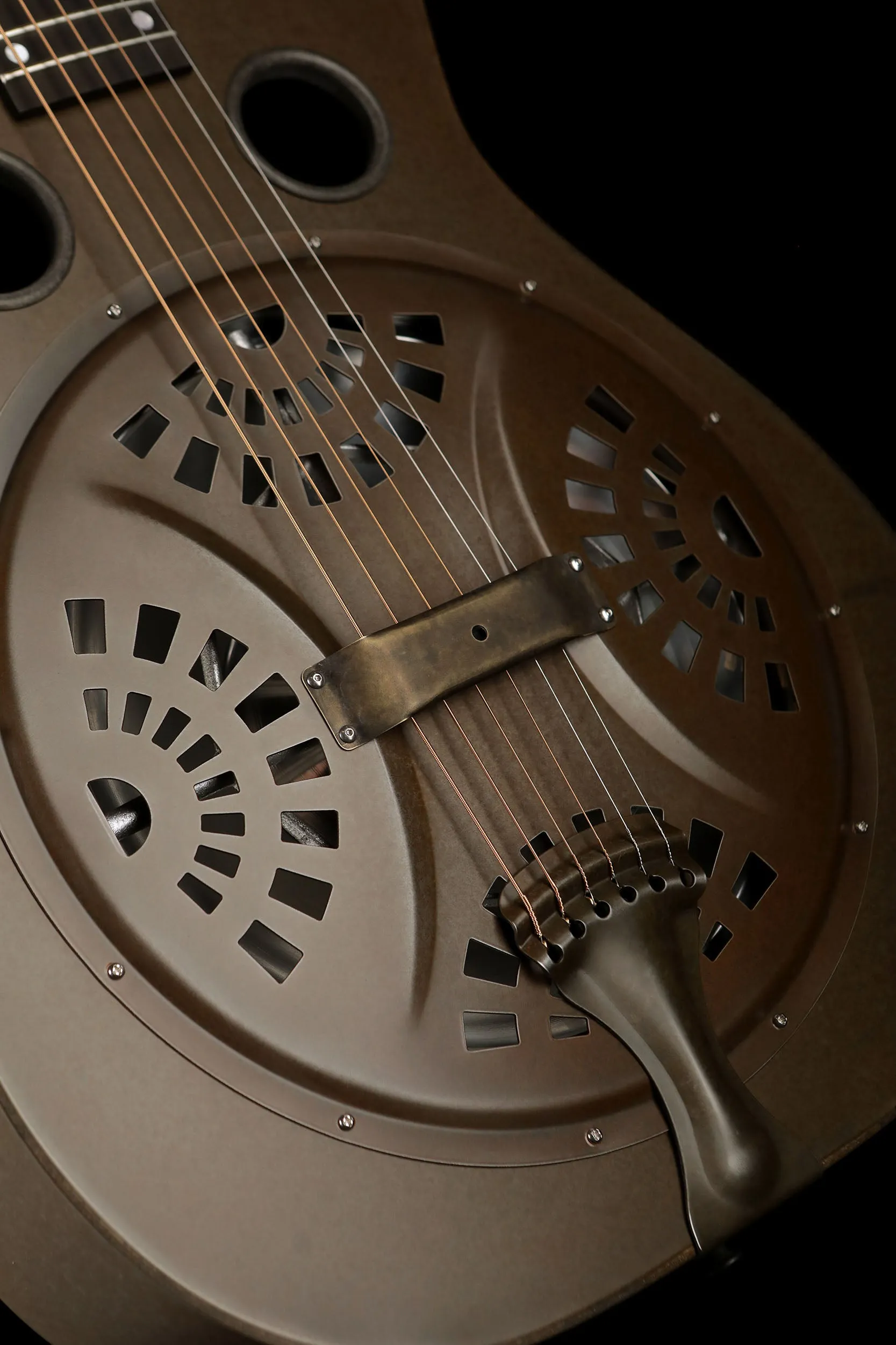 National Reso-Phonic Scheerhorn S-1 'Weathered Steel' Resonator Guitar