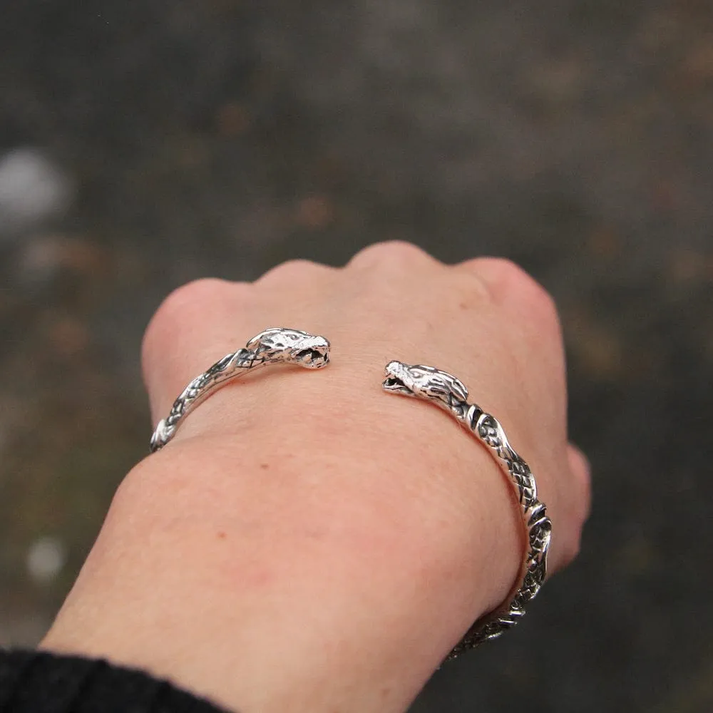 Ornate Cuff with Dragon Heads