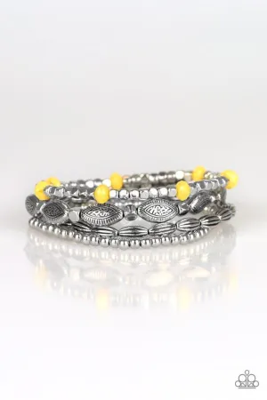 Paparazzi Bracelet ~ Full Of WANDER - Yellow