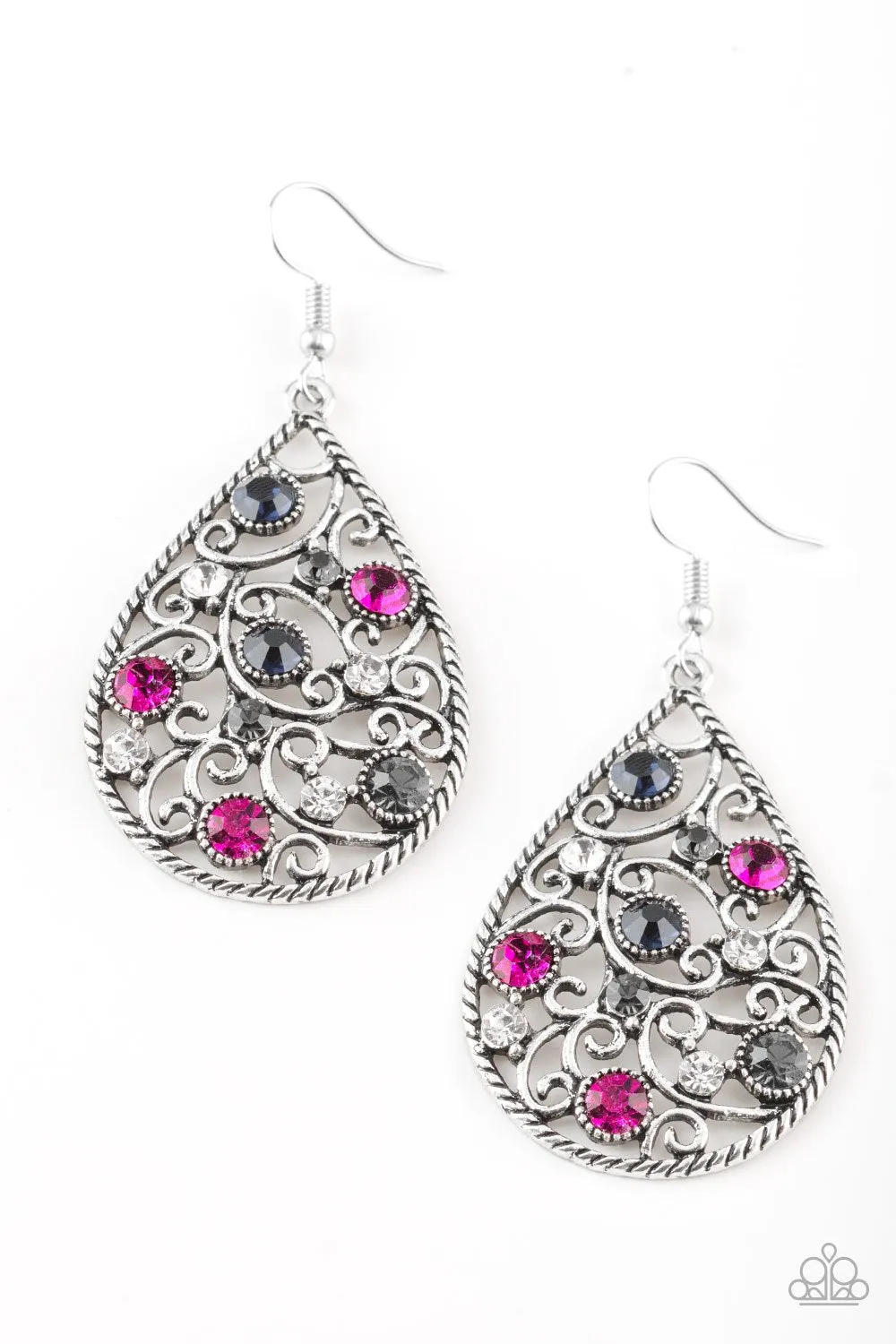 Paparazzi Earring ~ Certainly Courtier - Multi