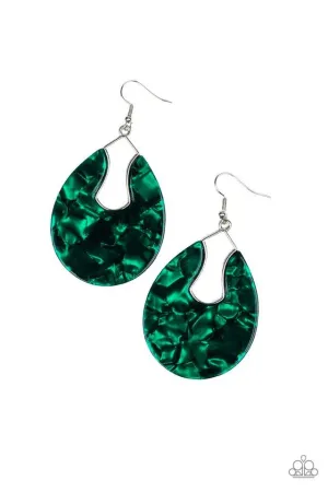 Paparazzi Earring ~ Pool Hopper - Green