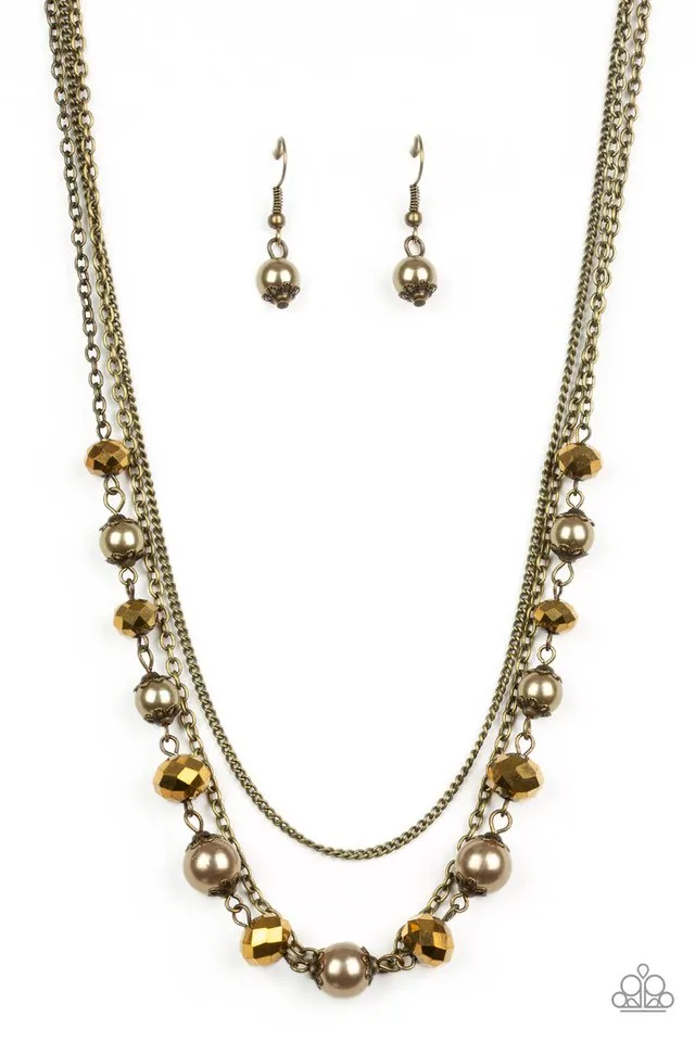 Paparazzi Necklace ~ Tour de Demure - Brass