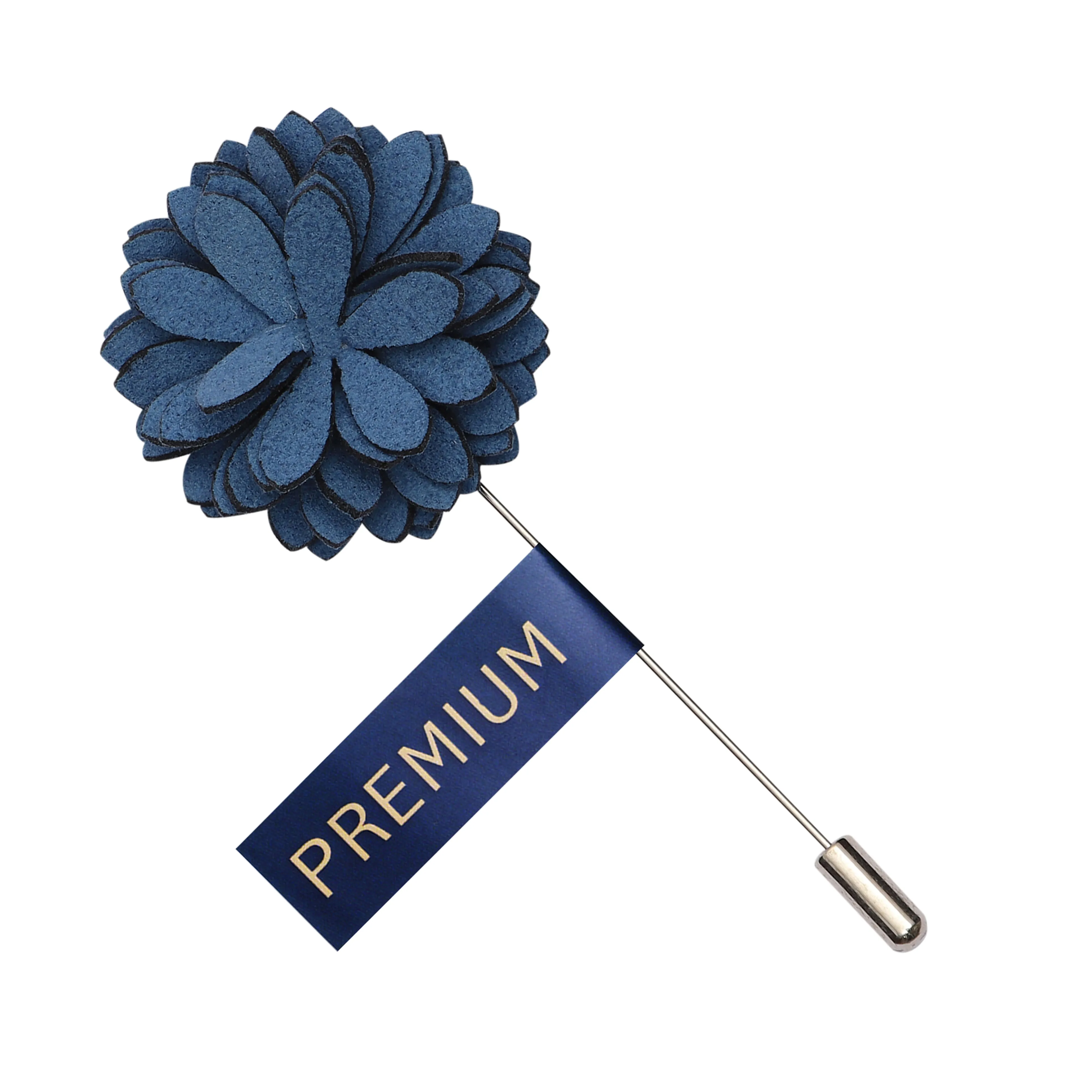 Peluche Elegant Blue Brooch For Men