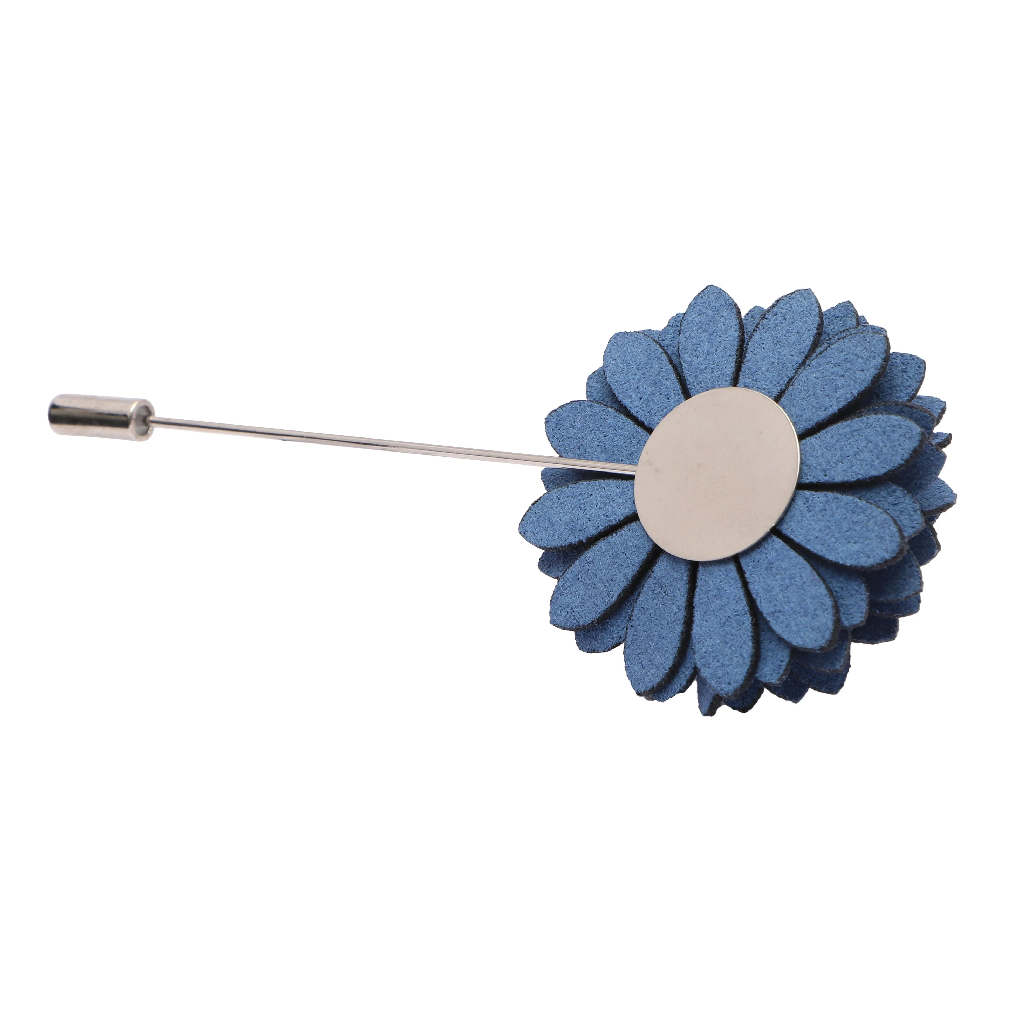 Peluche Elegant Blue Brooch For Men