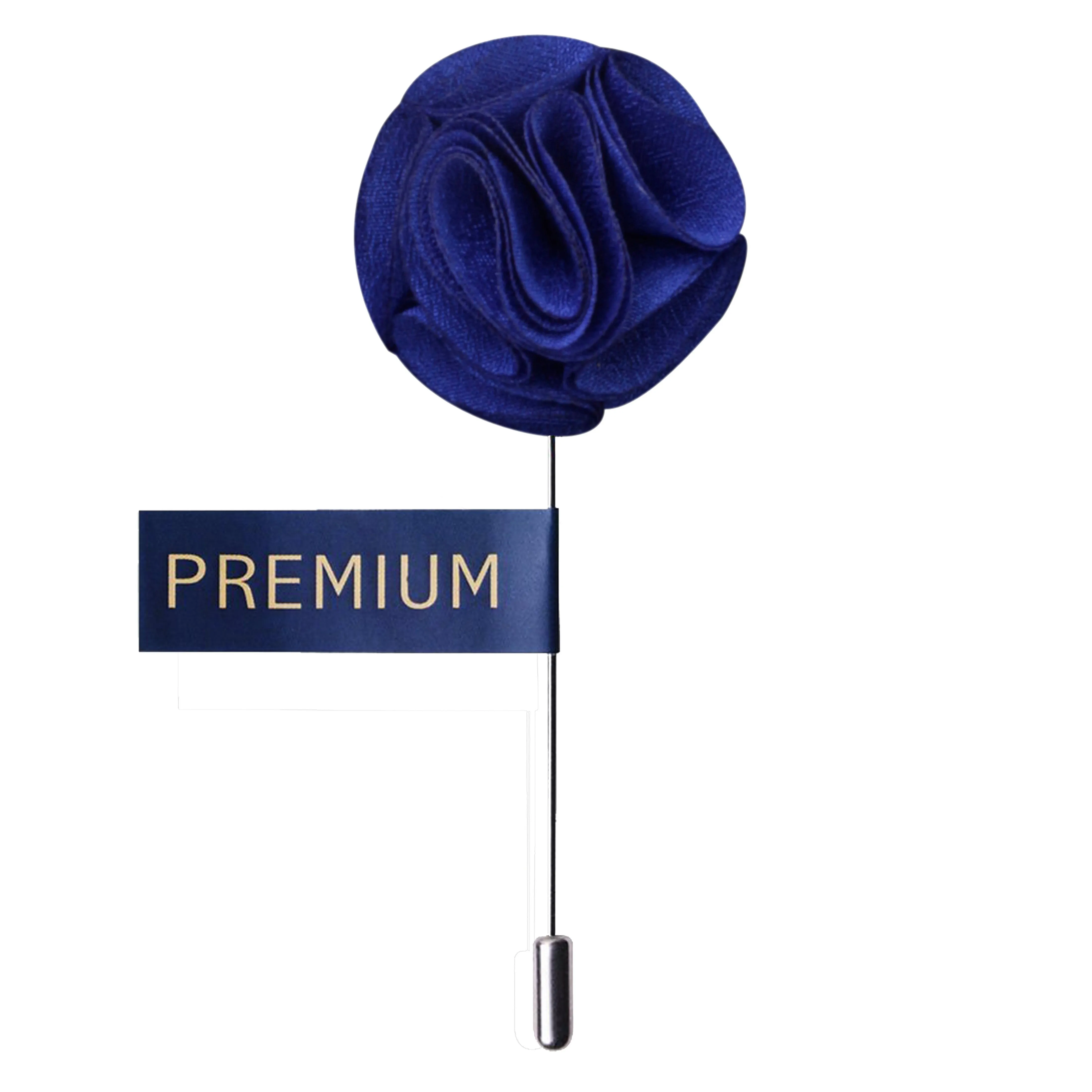 Peluche Floral Elegance Royal Blue Colored Brooch for Men