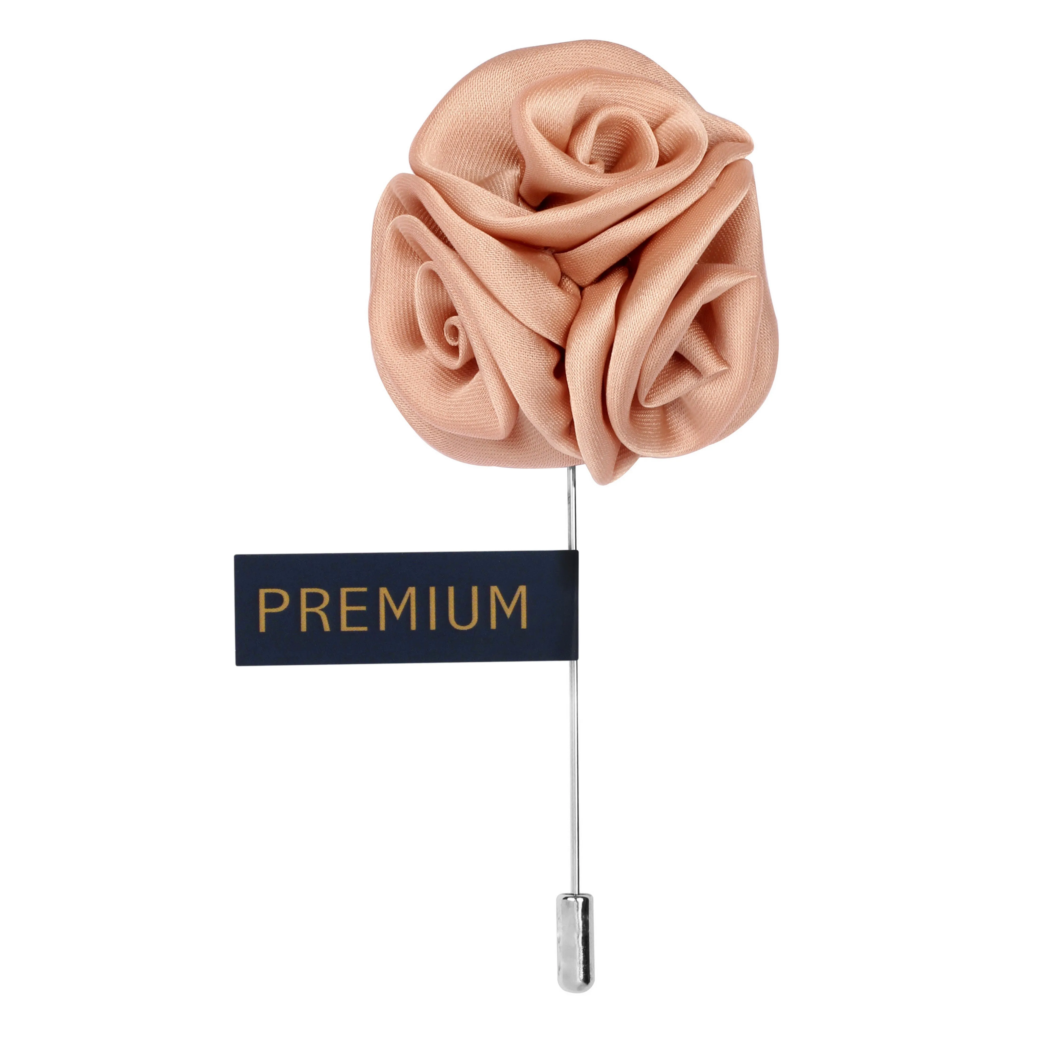 Peluche Ranunculus Flower Beige Brooch Lapel Pin