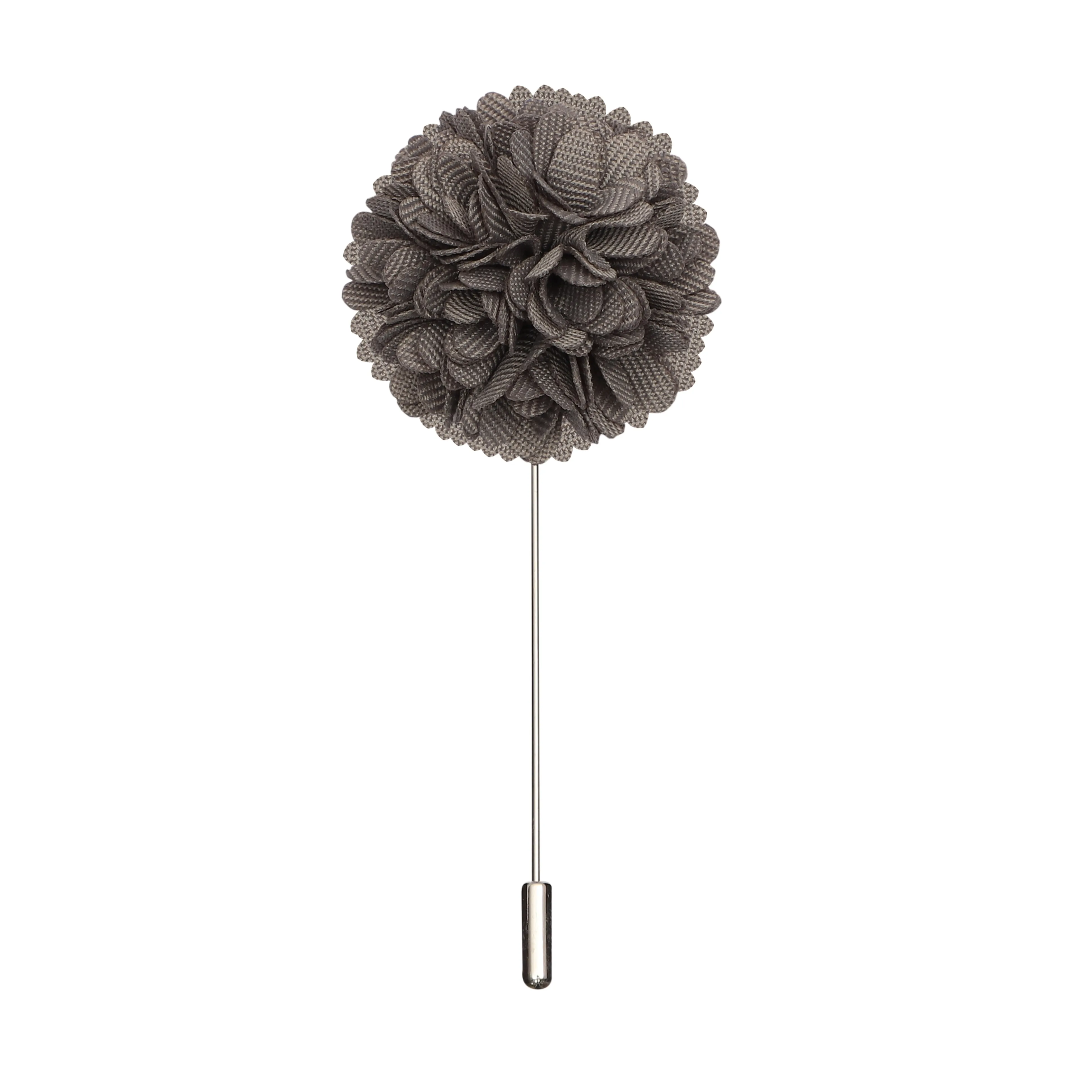 Peluche Ravishing Grey Brooch For Men