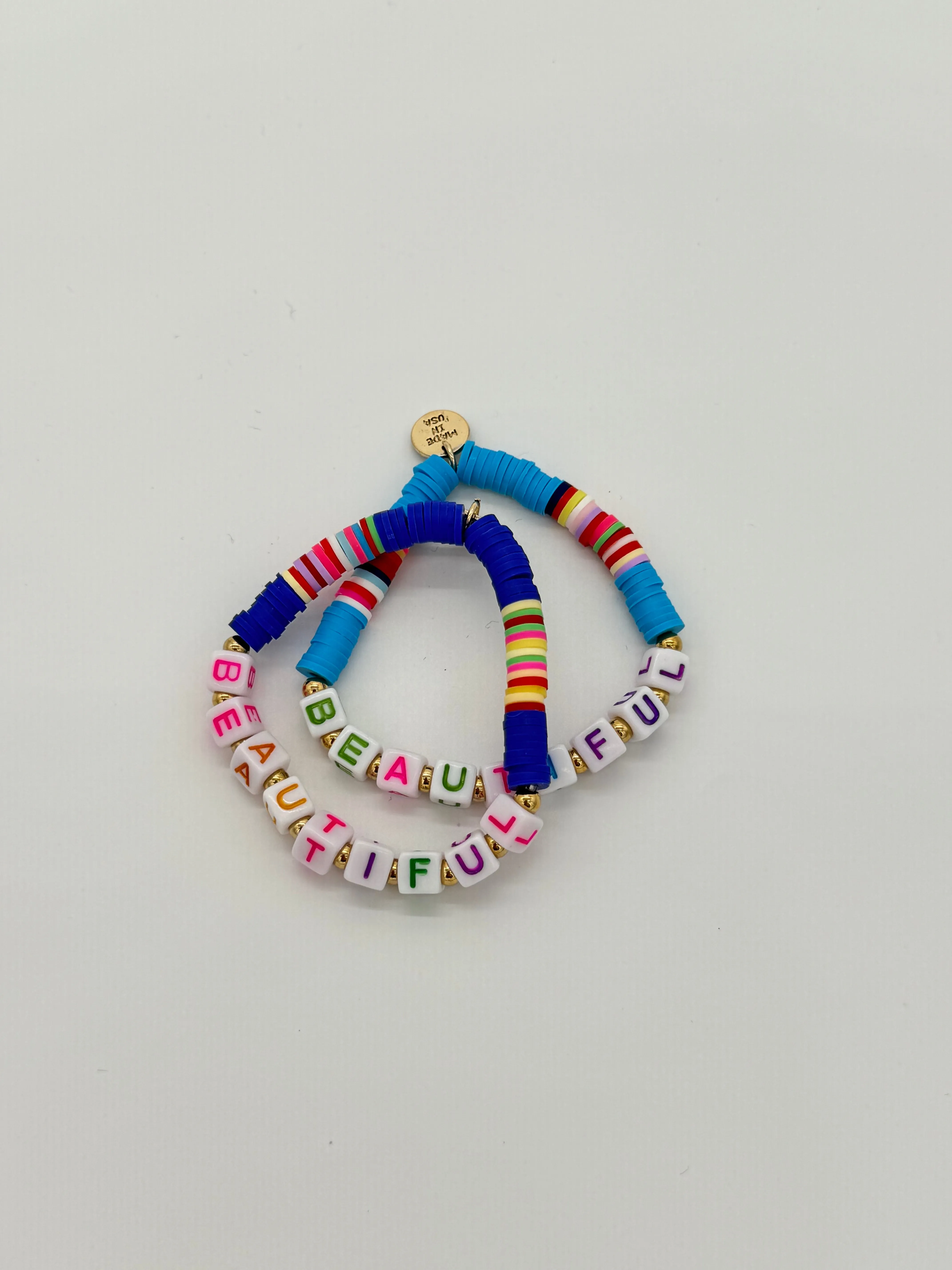 Positive Affirmations Clay Bracelets