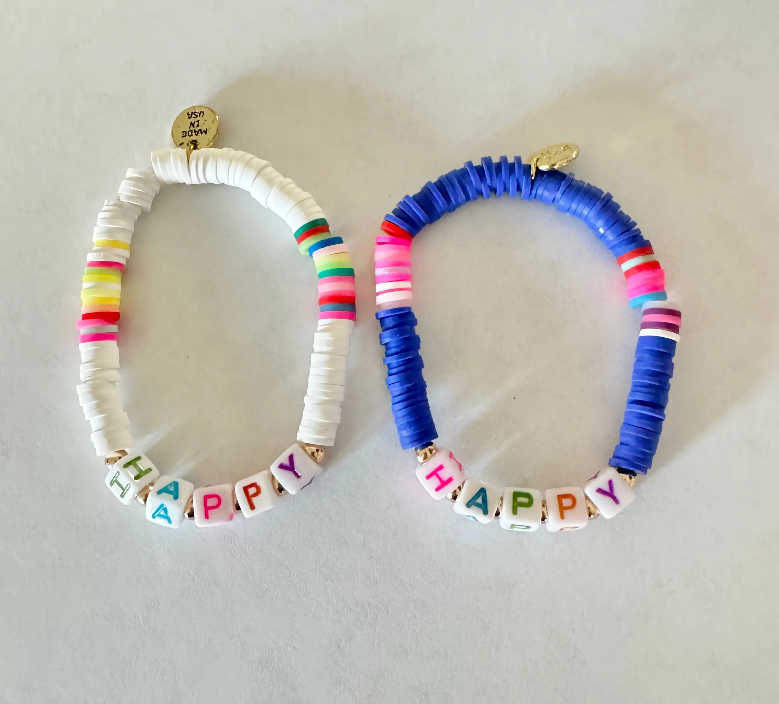 Positive Affirmations Clay Bracelets