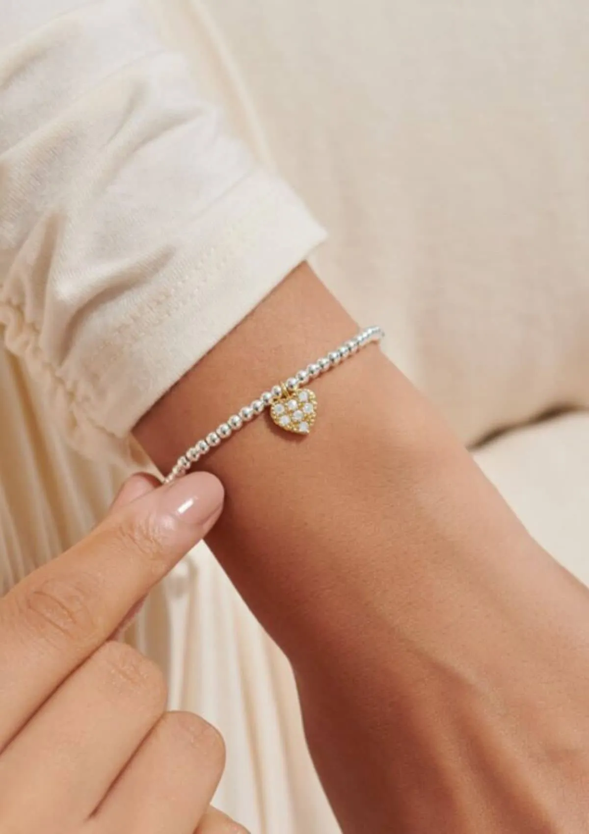 "Will You Be My Maid Of Honor" Silver and Gold Bracelet