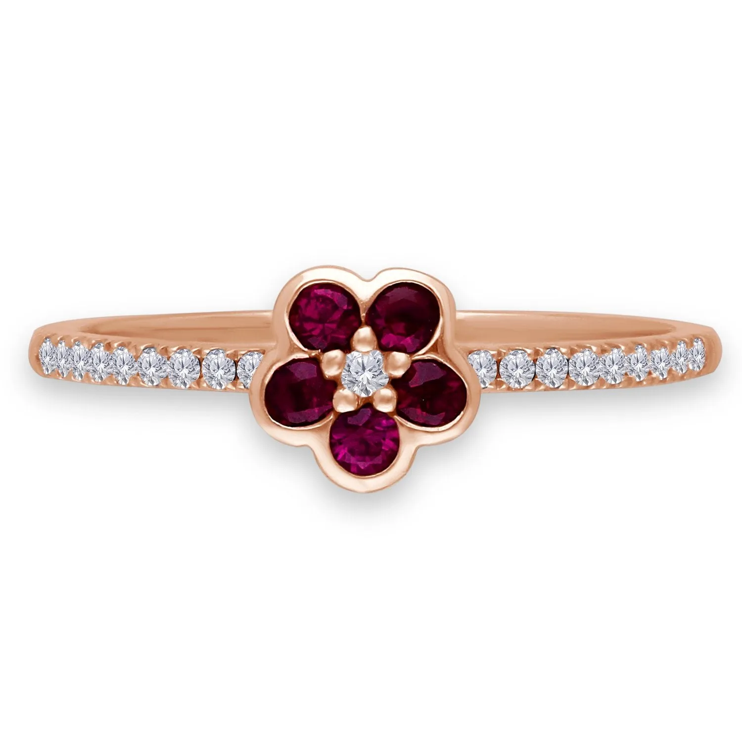 Rose Gold Ruby & Diamond Heirloom Ring