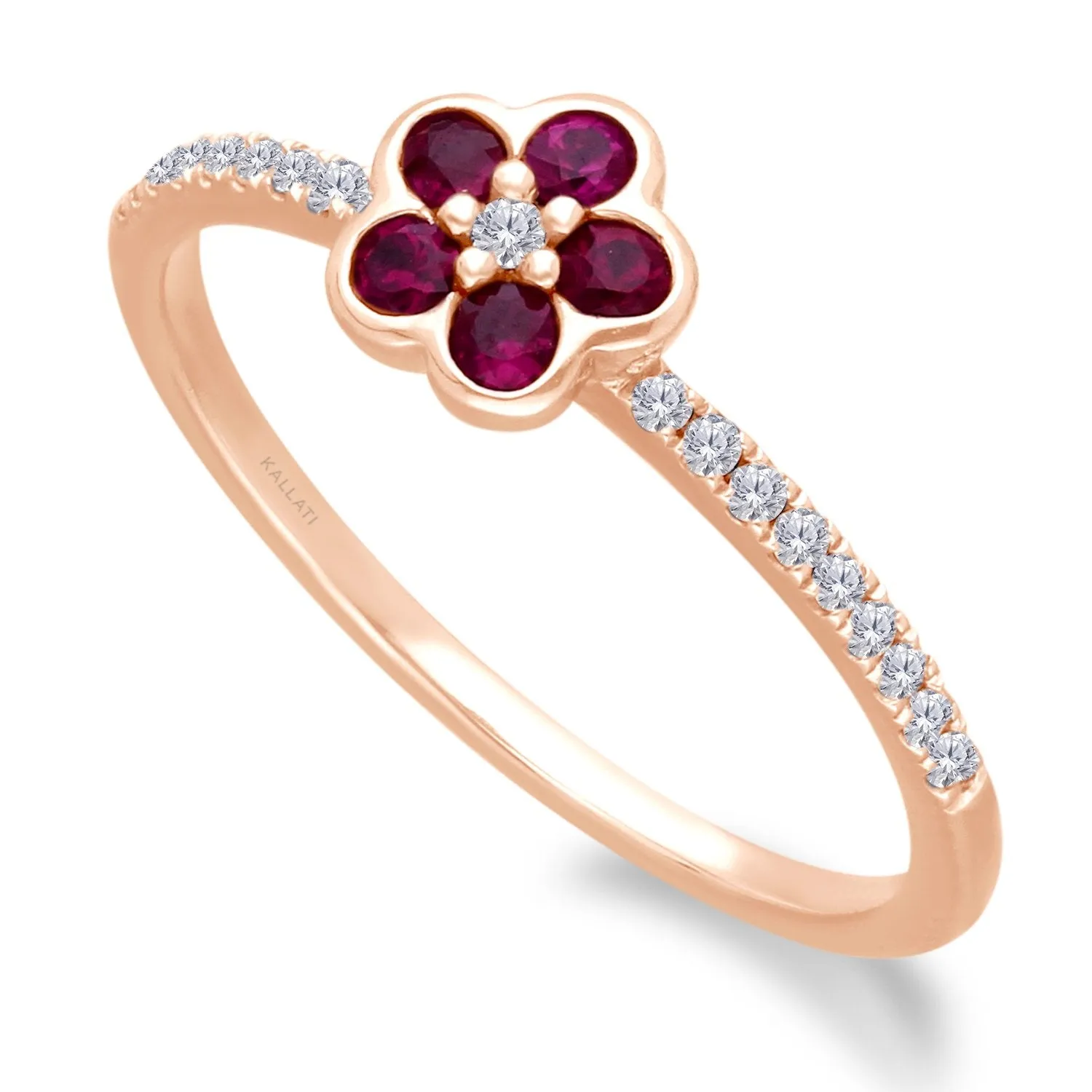 Rose Gold Ruby & Diamond Heirloom Ring