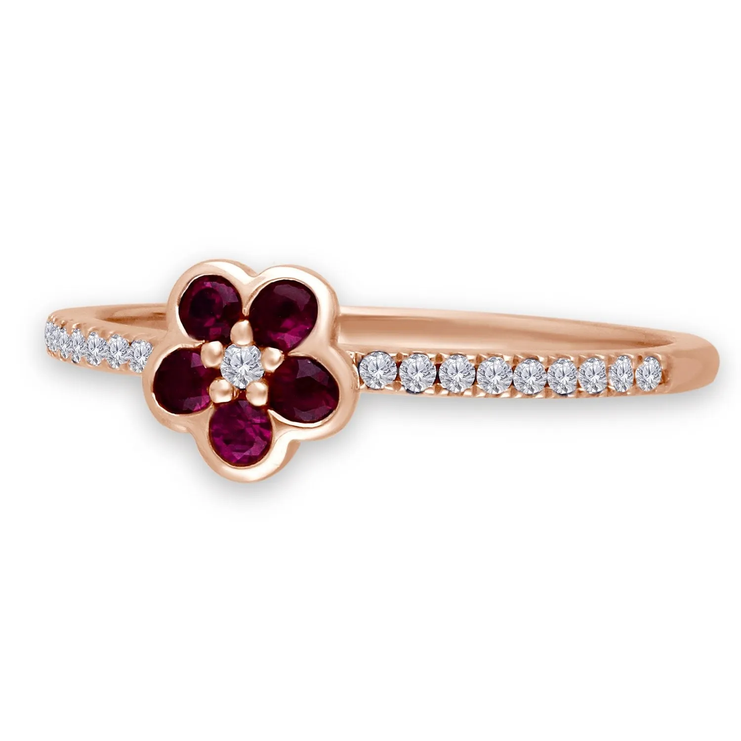 Rose Gold Ruby & Diamond Heirloom Ring