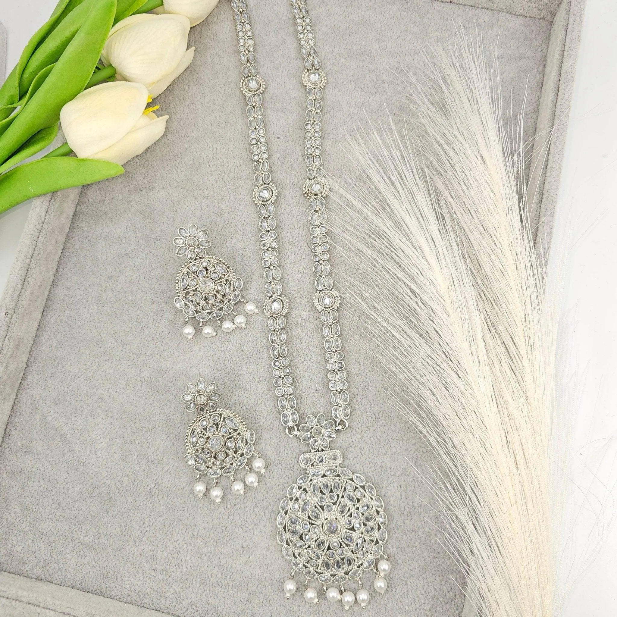 Safa Silver Rani Haar Set