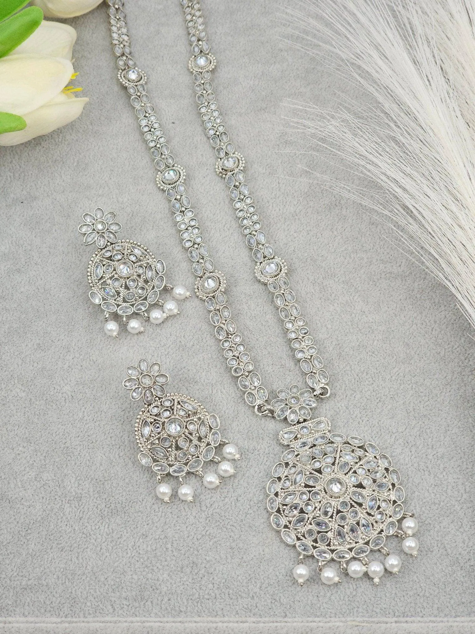 Safa Silver Rani Haar Set