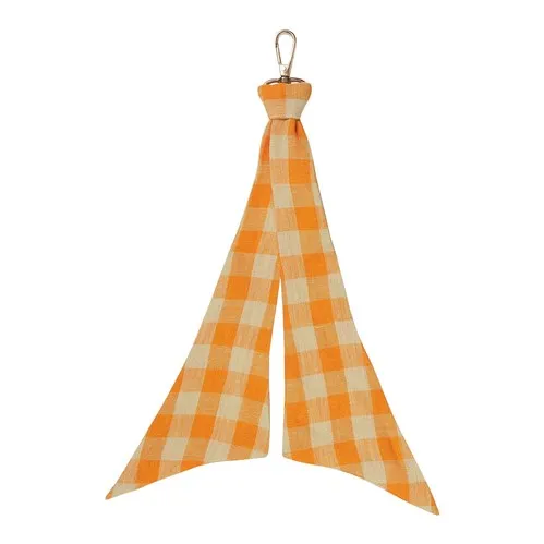 Sage x Clare Leyland Bandana Key Ring - Persimmon Check